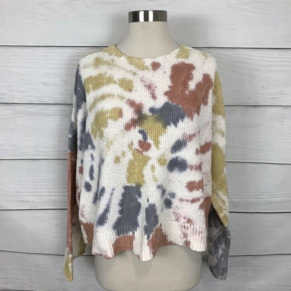 Madewell Sweaters - Madewell Women's XL Tie Dye Westford Pullover Sweater Multicolor Wide Sleeve